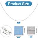 Elecrelive 3.28 Feet 925 Sterling Silver Cable Chains 1.5mm Thin Small Link Silver Necklace Permanent Jewelry Chain for Women Minimalist Necklace Bracelet Making, Cable-2x1.5x0.2mm
