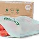 Compostic Compostable Gallon Bags (60 Count) Starter Pack Resealable Zip-Seal, Plant-Based, Home Compostable, Freezer Safe, BPA-Free, Non-Toxic, GMO-Free Food Storage Bags