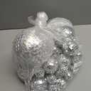 54 Pcs Mini Silver Disco Balls - Hanging Mirror Ornaments for Party, Wedding, Christmas Supplies (1.2 Inch, 2 Inch, 3.2 Inch, 4 Inch)