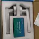 Fingerprint Door Lock Biometric Door Knob with Keypad Keyless Entry, Door Locks for Bedrooms, Home Hotel Office Apartment Silver