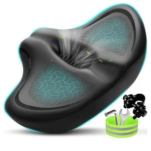 Noseless Bike Seat Cushion for Men & Women - Extra Padding & Comfort Wide Bicycle Seat, Oversized Comfortable Saddle for Peloton Bikes, Exercise Bikes, Electric Bikes, Cruiser Bikes