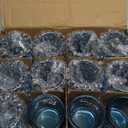 Blue Votive Candle Holder Set of 12, Glass Tea Lights Candle Holders for Wedding Table Centerpieces, Birthday Parties, Home Decor and Holiday Decor