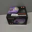 Magnavox MD6924 Portable Top Loading CD Boombox with AM/FM Stereo Radio in Black | CD-R/CD-RW Compatible | LED Display | AUX Port Supported | Programmable CD Player | (Purple)