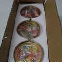 3 Pack 1 Light Indoor Hanging Kitchen Island Pendant Light 4.75 Inch Clear Frosted Glass Chandelier Shade Fixture,Brushed Bronze Finish for Bar,Dining Room Over Sink