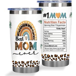 Great Mom Christmas Gifts for Women, Birthday Gifts for Mother from Daughter, Thanksgiving Presents Ideas for New Mom Mommy, Christmas Gifts with 20 Oz Insulated Tumbler