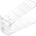 2pcs Adjustable Shoe Rack Organizer Space-Saving Slipper Holder Multi-Purpose Shoe Slots Shelf for High Heels Sneakers Anti-Slip Design