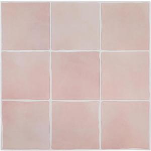Rabat Pink Peel and Stick Backsplash Tiles, 10-Sheet Spanish Handmade Glossy Tile for Kitchen, Self Adhesive Wall Tile with Thin & Lightweight Design (12"  12",10 sq.ft)