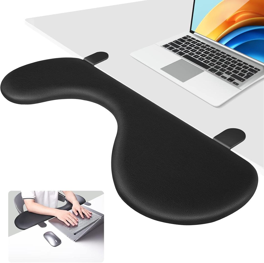 Desk Extender Adjustable Arm Rest Support for arm Support for Computer Desk Ergonomic Arm Rest Extender Rotating Mouse Pad Holder for Table Office Desk, Medium