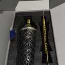 Gold Cocktail Shaker Set - Premium Glass Bartender Kit with Measuring Jigger, Mixing Spoon, and Muddler