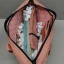 American Mahjong Set with Storage Bag, 166 White Tiles, 4 All-in-One Rack/Pushers, Mahjong Tiles Set (Ma Jong, Mah-Jongg, Majiang) (Nude Pink)