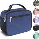 Kids Lunch Box for Boys Girls Lunch Bag Insulated Durable Lunchbox Children Lunch Tote Bag for School Dark Blue