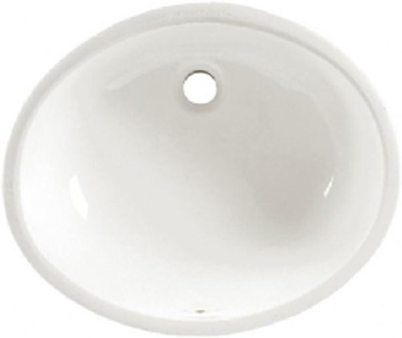 American Standard 0495.300.020 Ovalyn 17-1/8 by 14-1/8-Inch Under Counter Lavatory Sink, White, 1.25 Inch