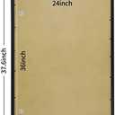 QDSSDECO 24x36 Poster Frame Black Wood Frame with Plexiglass Horizontal and Vertical Formats Hanging on the Wall Display Picture, Set of 3
