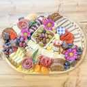 Charity Leaf Disposable Palm Leaf 17" x 12" Trays (10 pieces) Bamboo Like Serving Platters, Disposable Boards, Eco-Friendly Dinnerware For Weddings, Catering, Events