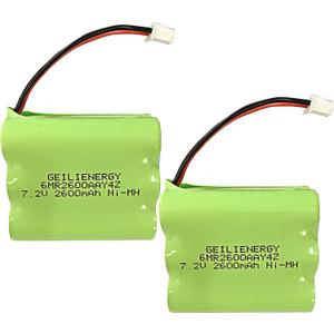 7.2V 2600mAh Ni-MH Battery Compatible with 2gig Alarm Panel 2GIG-BATT2X - GC2 BATT1X BATT2X BATT1 for 2GIG-GC2 2GIG-CNTRL2 2GIG-CP2 GCKIT311 Go Control Panel Security Alarm System (2 Pack)