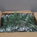 Jin&Bao 9FT Christmas Garland with Lights, 100 LED Prelit Green Pine Garland Christmas Decorations with Timer Function, 3AA Battery Operated Xmas Garland Fireplace Door Stairs Home Outdoor