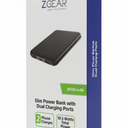 ZGear 5000 mAh Slim Dual Charging Port Power Bank - Black