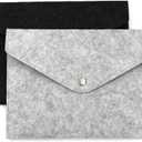 2 Pack of A5 File Folders Felt Folder Expanding Document Folder Portable Felt Holder Documents Folders Briefcase Bag