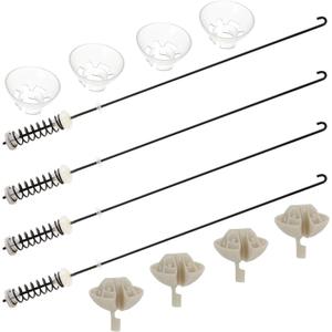 23.6 in Washer Suspension Rod Kit Fit for Roper RTW4640YQ1 RTW4640YQ0, Maytag MVWC200XW2 MVWC200XW3 MVWC200XW0 MVWC200XW1, Whirlpool WTW4800XQ2 WTW4800XQ4 WTW4800XQ0 WTW4800XQ1