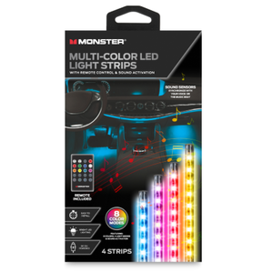 MONSTER 4 PC LED LIGHT STRIPS
