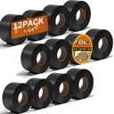 12 Pack Deck Joist Tape, 1-5/8" x 50' Deck Butyl Tape,Waterproof Joist Tape, Weather Resistance Flashing Tape for Repairing Seal Protect Beams and Wood Decks