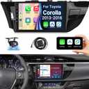 Leadfan Android Radio for Toyota Corolla 2013 2014 2015 2016 Stereo Touch Screen with Apple CarPlay Android Auto,10.1 inch Car Audio Receiver Head Unit Bluetooth WiFi GPS Navigation FM Rear Camera SWC