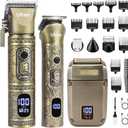 Ufree Beard Trimmer, Hair Clippers Mens Shaver Electric Razor, Hair Trimmer for Men Cordless Barber Clippers and Trimmers Set, Hair Cutting Kit for Men Grooming Gifts