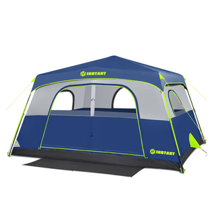 4/6/8 Person Instant Tent, Waterproof Pop Up Tents for Camping with Rainfly, 60 Seconds Easy Setup, Automatic Cabin Tent for Family Camping with Expandable Carry Bag & Upgraded Ventilation
