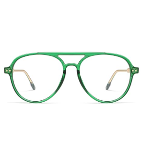 AMOMOMA Retro Blue Light Aviator Reading Glasses for Women Men,Vintage Computer Reader Frame 2.0 1.5 AM6155