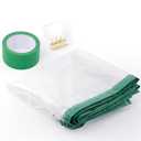 Dust Barrier Door Kit for Construction Containment - Magnetic Self-Closing Protection Kit, Easy to Install, Reusable, Living Room/Kitchen/Bathroom Remodel, Fit Commercial Door Size (5'W x 8.5'H)