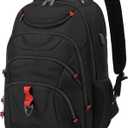 Boavan Laptop Backpack for men, 17.3 inch Laptop Bag with USB Port, Waterproof Travel Work Backpack Purse, Anti-Theft Teacher Nurse Doctor Casual Bookbags Office Business backpack Black