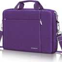 Ferkurn Laptop Bag Case for Women Men Computer Bag Compatible with HP Envy Pavilion Omen/LG Gram/MSI/Dell Inspiron XPS/Lenovo/Acer, Shoulder Strap Carrying Messenger Briefcase, Purple, 15.6 16 Inch