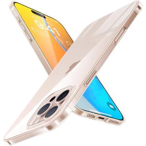 TORRAS Slim Fit for iPhone 16 Pro Max Case Clear, Ultra Thin Phone Case for iPhone 16 Pro Max, Non Yellowing Anti-Scratch Hard Plastics Lightweight iPhone 16 Pro Max Phone Case 6.9'', Clear