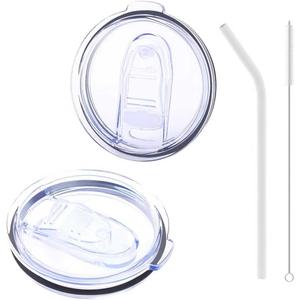 12 oz Press-in replacement lid - Compatible with swig121822 oz Tumbler lid. Pack of 2.(Included 1 straws and 1 Straw brush)