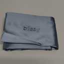 Blissy Silk Pillowcase - 100% Pure Mulberry Silk - 22 Momme 6A High-Grade Fibers - Silk Pillow Cover for Hair & Skin - Regular, Queen & King with Hidden Zipper (Standard, Ash Blue)
