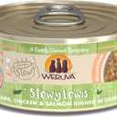 Weruva Classic Cat Stews, Stewy Lewis with Lamb, Chicken & Salmon in Gravy, 5.5oz Can (Pack of 8), Best By JUL 20/2027