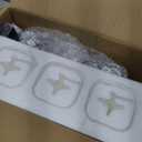 3-Lights Bathroom Vanity Light Fixtures, Modern Black Vanity Lights Over Mirror with Clear Glass Shade for Bathroom, Wall Mounted Lamp for Bedroom Hallway Living Room