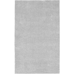 Garland Rug Room Size Bathroom Carpet 5 ft x 6 ft Platinum Gray  Soft, Plush, Absorbent, Quick-Dry, Durable Unbound Edges for Easy Cutting