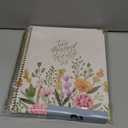 Bloom Daily Planners 2026 Hardcover Calendar Year Goal & Vision Planner (January to December) - Monthly & Weekly Agenda Organizer - 7.5" x 9" - Beige Bouquet