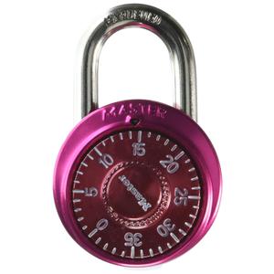 Master Lock 1530DCM School or Gym Locker Lock Combination Padlock, Back to School Essential, Pack of 1 - Color Pink