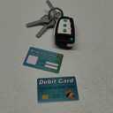 Car Key Playset, Remote Car Key Toy with Light and Sounds, Pretend Play Keys with Cards for Boys and Girls, Travel Toys for Toddlers, Babies (Black)