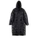 Superdry Women Black Code XPD Longline Puffer Hood Jacket Size US 8