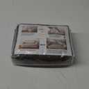 molasofa Chair Covers - Couch Cover for Leather Couch, Soft and Washable Chair Covers with Leather-Like Quality. Non-Pilling, Non-Slip 1-Piece Couch Cover for Dogs, Cats, and Kids(02 Dark Brown)