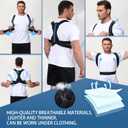 Posture Corrector for Men and Women, Adjustable Back Brace for Back, Neck and Shoulder Pain Relief, Back Support for Posture Improving Scoliosis, Hunchback, Hump, Thoracic, Spine Corrector (Small) (Black)