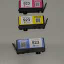 923XL Ink Cartridges with Chip Replacement for HP 923e 923XL Ink Cartridges Combo Pack for HP OfficeJet Pro 8130 8120 8122 8124 8125 8132 8134 8135 8138 8139 Printer (Black Cyan Magenta Yellow)