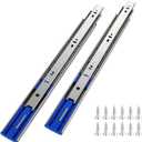 22 Inch Soft Close Drawer Slides,4 Pairs Heavy Duty 100 LB Capacity Full Extension Ball Bearing Side Mount Drawer Glides
