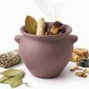 Fireproof Bowl for Burning Ritual – 6 Inch Large Terracotta Ritual Vessel for Sage, Incense Charcoal, Bay Leaf, Palo Santo and Intention Paper, for Altar and Meditation Space