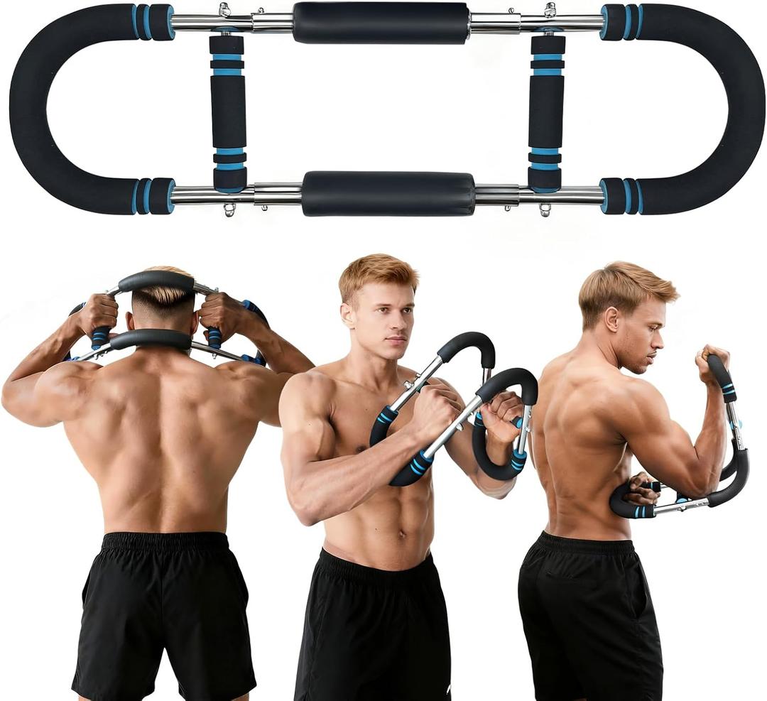 DERACY Twister Arm Trainer, Adjustable 60 - 110 Lbs Resistance Forearm Strengthener, Chest Workout Equipment, Arm Exerciser, Portable Home Gym Fitness Equipment