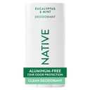 Native Deodorant Contains Naturally Derived Ingredients, 72 Hour Odor Control, Deodorant for Women and Men, Aluminum Free, Eucalyptus & Mint 2.65oz