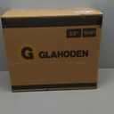 GLAHODEN Retractable Garden Hose Reel 5/8 in x 100 ft Upgraded UV Resistant Heavy Duty Automatic Hose Reel Wall Mount 3/4 in Brass Fitting 9 Pattern Nozzle Any Length Lock Slow Retraction 180 Swivel (Light Gray)